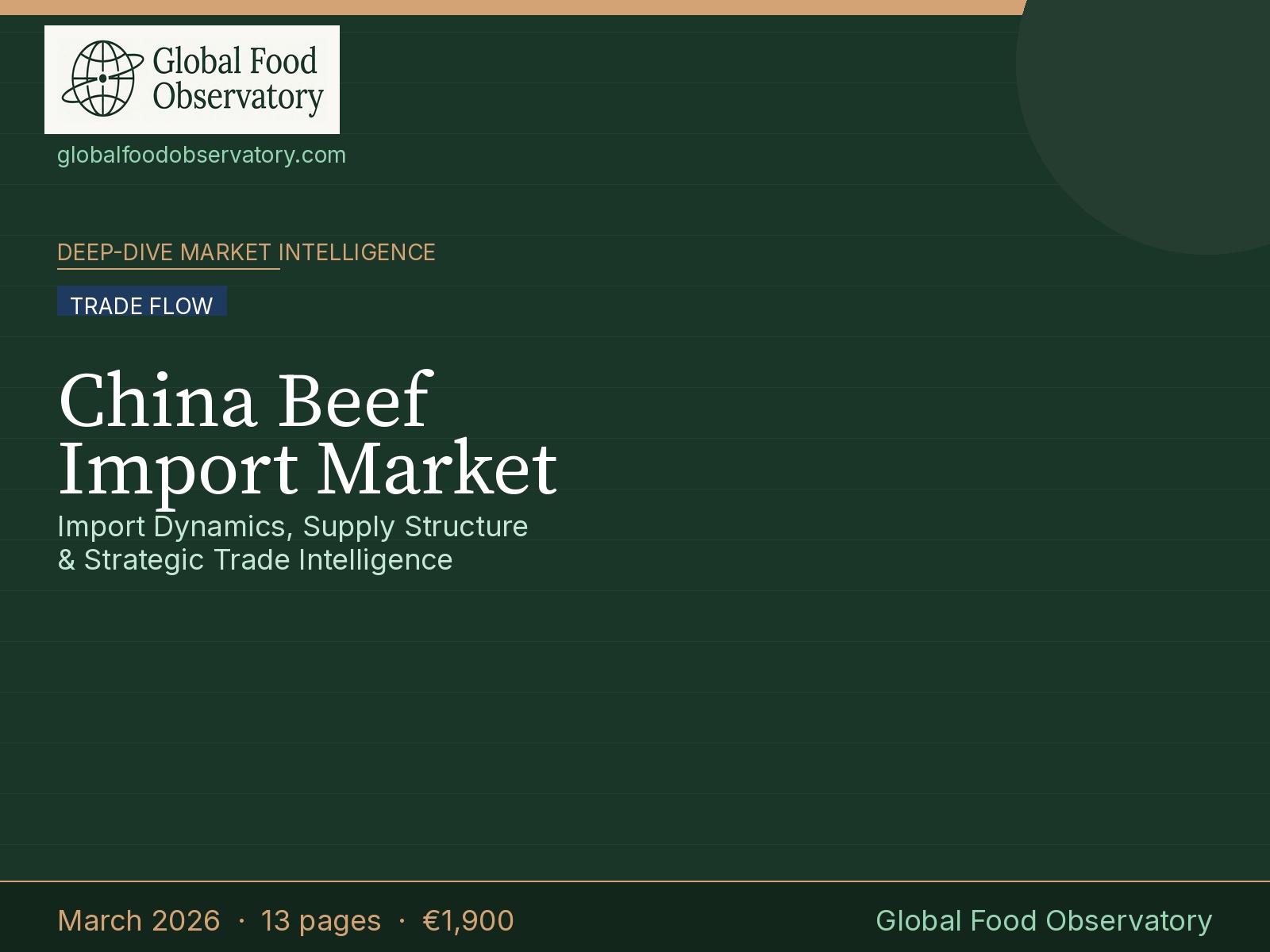 China Beef Import Market