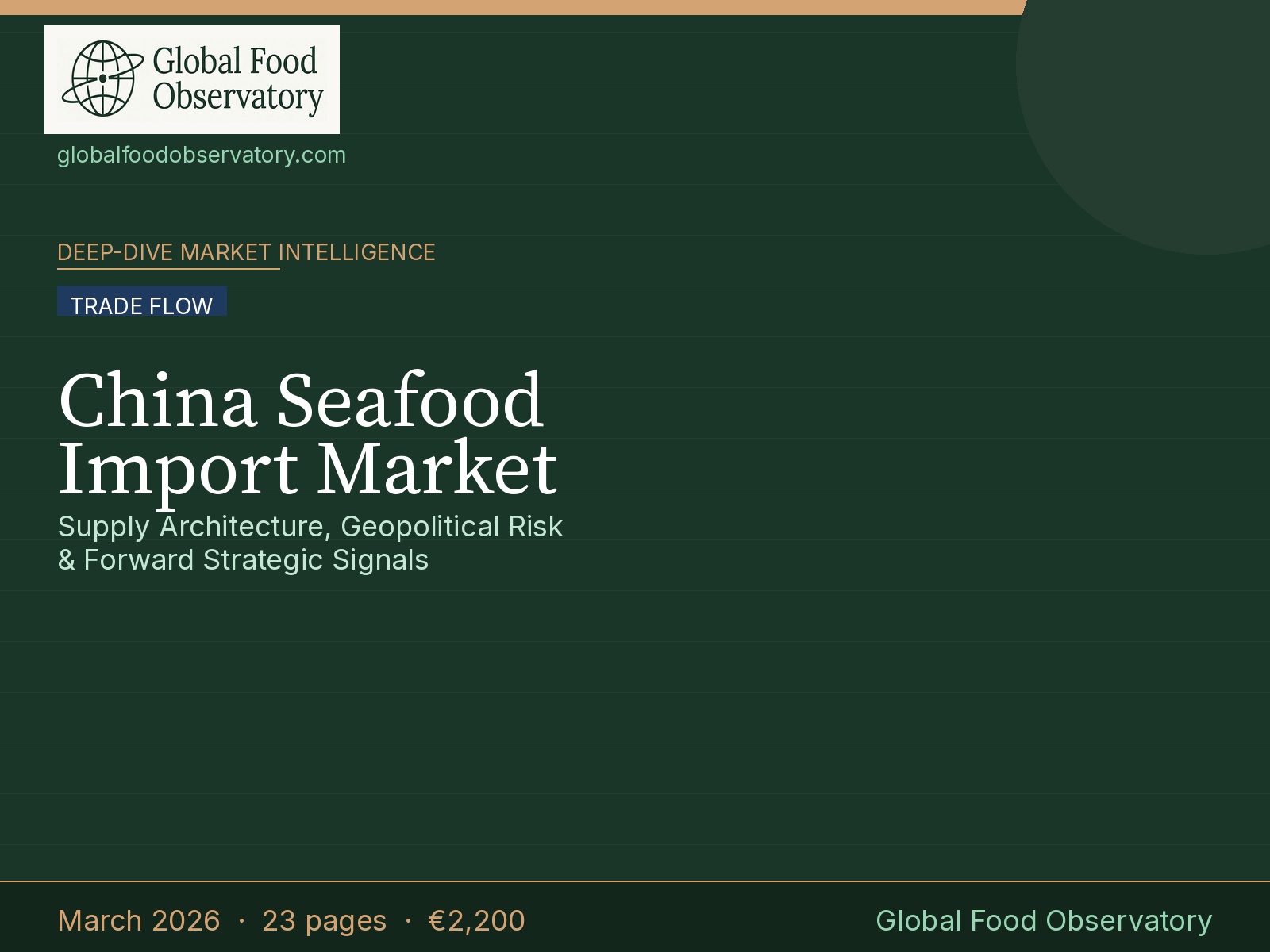 China Seafood Market — GFO Report Cover