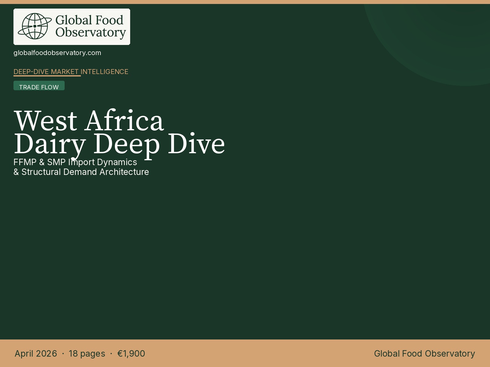 West Africa Dairy Import Markets